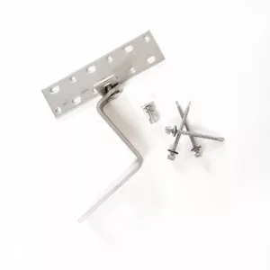 Abrazadera regulable para tejado de tejas compatible con carril R19 / R22 (abrazadera lateral)