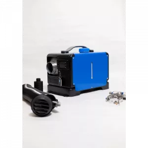 Calentador Inteligente Cuadrado Azul Portátil Siroco premium 8kw 12V y 24V carcasa de aluminio y bujía japonesa Kyocera, impuesto verde incluido